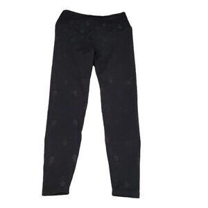 Beyond Yoga Leggings Medium‎ Black Pineapple Print Ankle Crop Athleisure